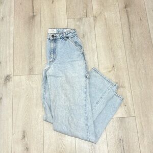 light washed straight leg cotton on jeans